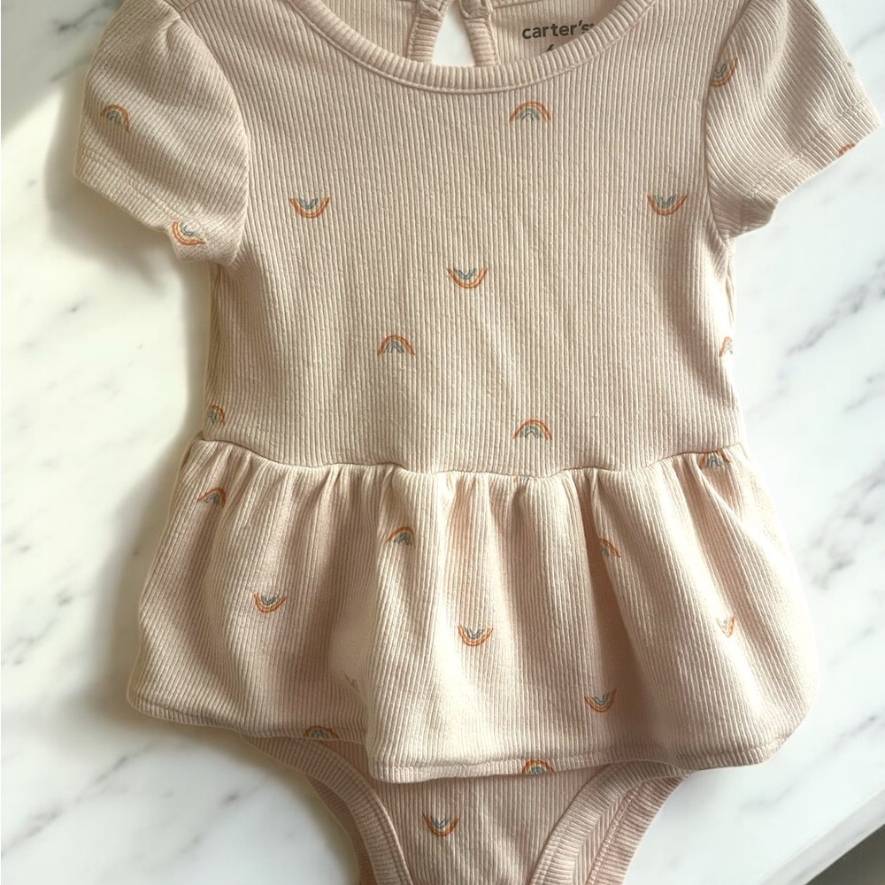 Carter's Pink Peplum Bodysuit